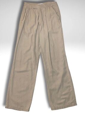 Reformation Women’s size 0 High-waisted Wide-Leg Tan Pants